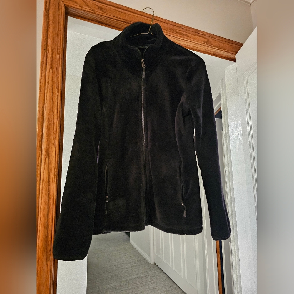 32 Degrees Women's Black Teddy Jacket